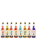 Happy 18th Birthday Gin Selection Gift Set - 8 Gin Flavour Varieties - (Pack of 8)