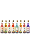 Happy 30th Birthday Gin Selection Gift Set - 8 Gin Flavour Varieties - (Pack of 8)