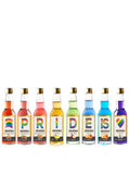 PRIDE IS LOVE Gin Selection Gift Set - 8 Gin Flavour Varieties - (Pack of 8)