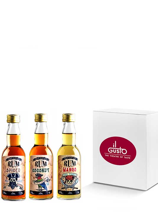 Rum Gift | Miniature Box - Pack of 3 | 60ml | 40%