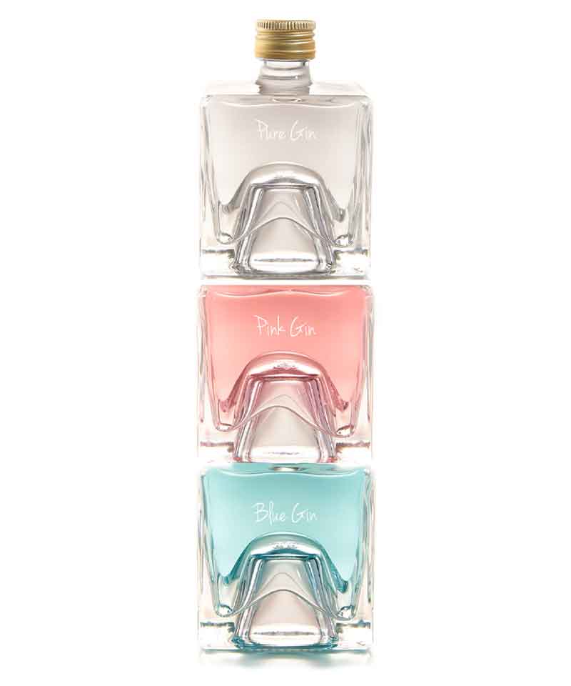 Gin Tower Gift Set - Blue Gin / Gin / Pink Gin